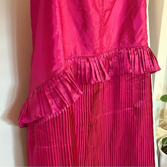 Terramina Ruffled Layers Formal Maxi Church Skirt 26 Pink Fuschia - Picture 3 of 14